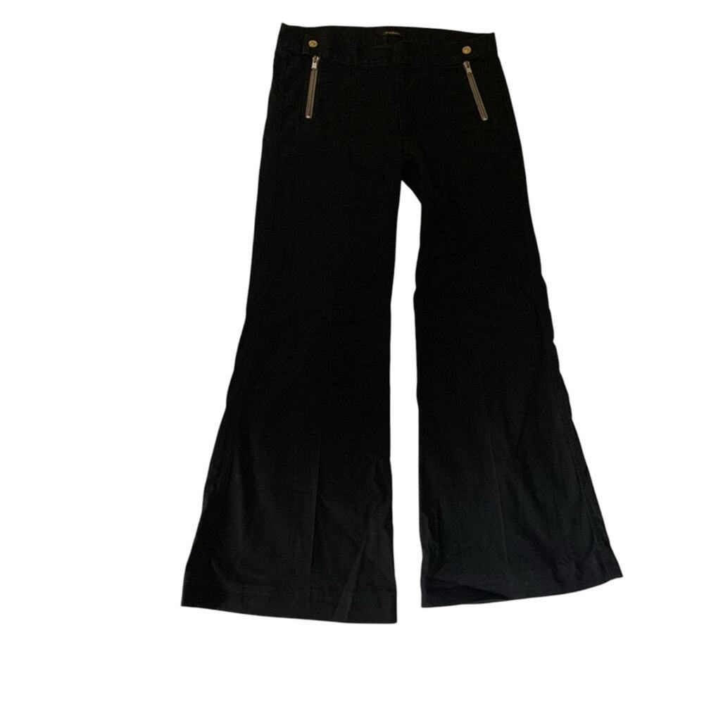 7 For All Mankind women's size 30 Black Flare Denim Jeans
